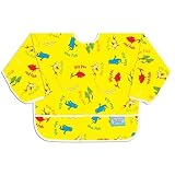 Bumkins Waterproof Sleeved Bib, Yellow Fish