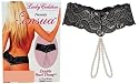 Lady Calston Lady Calston Pearl Thong, Black, Regular