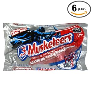 3 Musketeers Candy Bars, Fun Size, 11-Ounce Bag (Pack of 6)