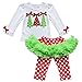 iiniim Baby Girl's Christmas Tree Top Shirt+Polka Dots Tutu Leggings Outfit