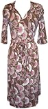 Fan Print Wrap-Around Dress Junior Plus Size