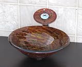 Bathroom Artistic Glass Vessel 9009M combo
