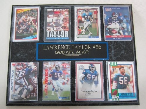 New York Giants Lawrence Taylor 8 Card Plaque