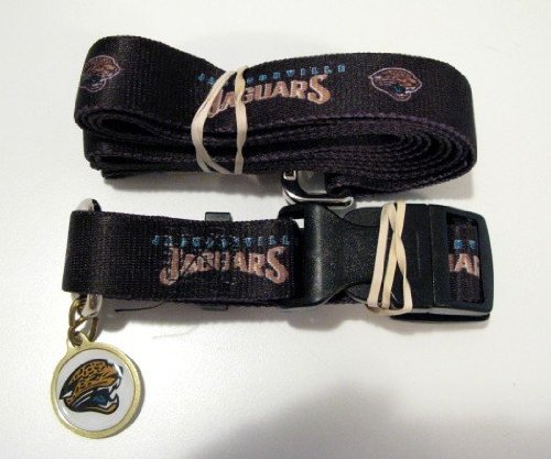 Jacksonville Jaguars Pet Accessories Set - Large (6' Leash, Collar, and ID Tag)