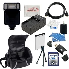 SSE All Inclusive Kit Featuring EN-EL19 Extended Life Replacement Battery for Nikon + External Rapid AC/DC Charger + 32GB Memory Card + Card Reader + Carrying Case for Nikon Coolpix S100, Nikon S100, Coolpix S100, Nikon Coolpix S2500, Nikon S2500, Coolpix S2500, Nikon Coolpix S3100, Nikon S3100, Coo
