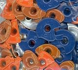 EyeLets Etc 1/8 Inch Top Painted Football Theme Designer Shaped Eyelets Assortment, Pack of 100 EyeLets Etc 1/8 Inch Top Painted Football Theme Designer Shaped Eyelets Assortment, Pack of 100