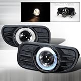 1999-2003 Jeep Grand Cherokee Halo Projector Fog Light Clear by Instyleparts