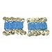 BellyLady Belly Dance Wrist Ankle Cuffs Bracelets, Halloween Costume Accessory-Lake Blue