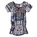 Girls' Xhilaration® Short-Sleeve Chiffon Top - Navy/Aqua