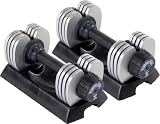Stamina 50-Pound Versa-Bell II Adjustable Dumbbell Pair
