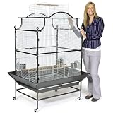 Prevue Pet Products Pagoda Parrot Cage 3140 Black and Pewter 36-Inch by 27-1/2-Inch by 61-Inch