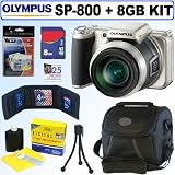 Cheap Olympus SP-800UZ 14MP Digital Camera + 8GB Accessory Kit