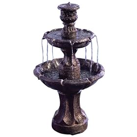 3-Tiered Garden Fountain from Garden Fountains