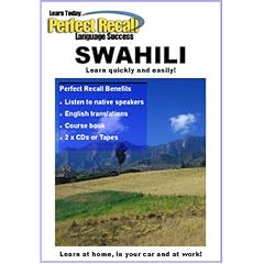 Learn to Speak SWAHILI with PERFECT RECALL (2 CDs & book)