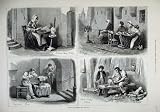 1879 FLEMISH INDUSTRIES LACE MAKER COPPERSMITH SOCK