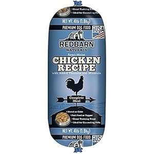 Redbarn Pet Products Chicken and Liver Food Roll, Net Weight 4 lbs