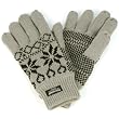 Men's Winter Snowflake Thinsulate Lined 3M 40gram Knit Snow Ski Gloves Gray M/L
