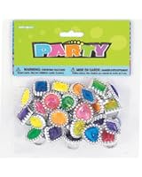 Plastic Gem Ring Party Favors, Assorted 24ct