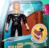 CHIEF MILES O'BRIEN Star Trek: Deep Space Nine 1998 Warp Factor Series 2 Action Figure & Deluxe U.S.S. Defiant Engineering Station