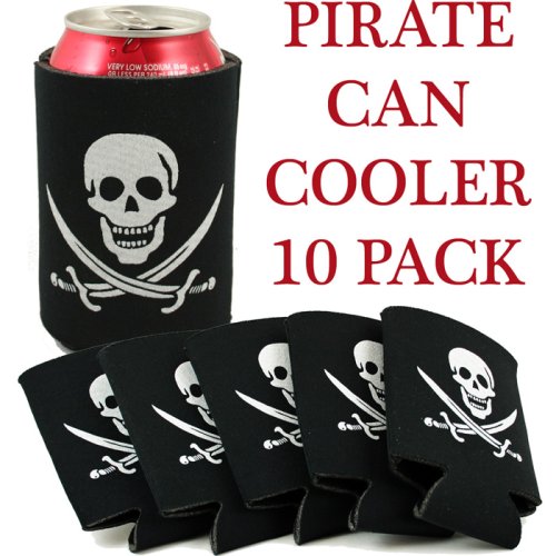 10 Pirate Can Coolers - Coolies by