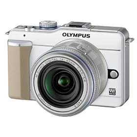 OLYMPUS マイクロ一眼 PEN E-PL1レンズキット ホワイト E-PL1 LKIT WHT