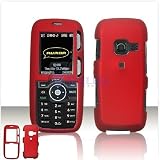 Soft RUBBER FEEL Red Case Cover for Brand LG LX260 LX-260 Rumor Protective Cell Phone Hard SNAP-ON