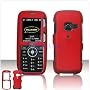 Soft RUBBER FEEL Red Case Cover for Brand LG LX260 LX-260 Rumor Protective Cell Phone Hard SNAP-ON