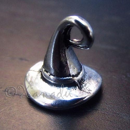 10 pcs Witch Hat, Magic Wizard Hat Wholesale Silver Plated Charms