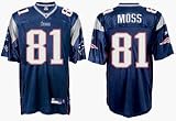 Randy Moss New England Patriots #81 Authentic Reebok NFL Football Jersey (Navy)