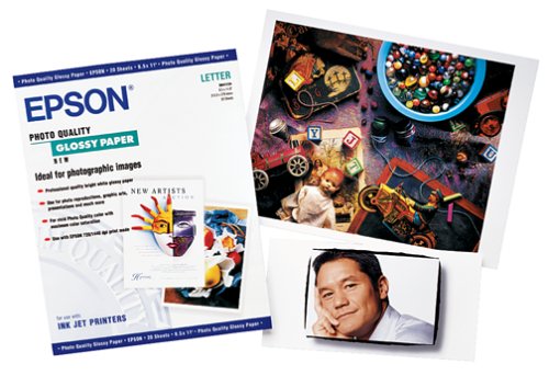 Epson Photo Quality Glossy 8 1/2 x 11 Inch Paper (S041124)