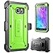 SUPCASE Unicorn Beetle PRO Series Designed for Galaxy S6 Case, with Built-in Screen Protector Full-body Rugged Holster Case for Galaxy S6 (2015 Release) (Green/Gray)