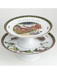 Portmeirion a Christmas Story Pedestal Server 2-Tier by 