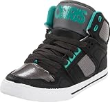 Osiris NYC 83 VLC Skate Shoe (Little Kid/Big Kid),Black/Gunmetal/Lime,5 M US Big Kid