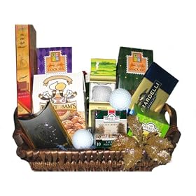 In the Spirit of Golf Gourmet Gift Basket with FREE Personalized Greeting Card
