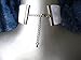 Wide Plain White Velvet Ribbon Choker Necklace - Size Small