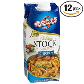 Swanson Chicken Stock, 26-Ounce Aseptic Packages (Pack of 12)