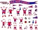 NCAA Mississippi Rebels Decal Family