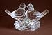 Kristalcolor KC - Crystal Love Bird (Doves) Statue - 24% Pbo Made in Italy