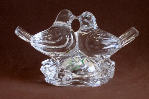 Kitchen: Kristalcolor KC   Crystal Love Bird  Doves  Statue   24% Pbo Made in Italy