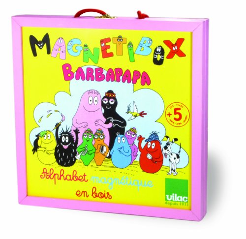 Vilac - 5823 - Jouet en Bois - Magnétibox Barbapapa