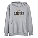 Sweatshirt Heather Gray " Property Of Louise " Name