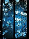 Tiffany Magnolias: Handstitched, Lined (Handstitched Tiffany Stained Glass)