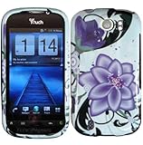 Violet Lily Hard Case Cover for HTC Mytouch Slide 4G