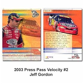 Press Pass Velocity '03 Jeff Gordon Card