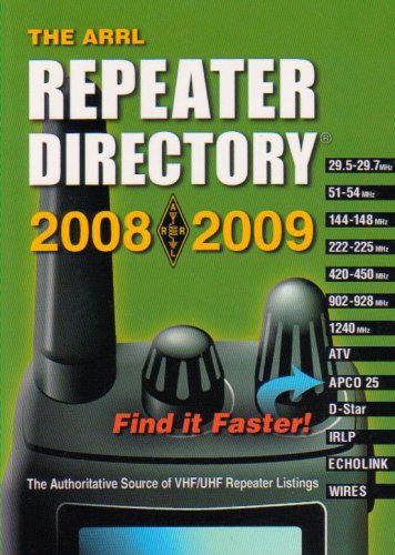 Repeater Directory Pocket 2008/2009 (Arrl Repeater Directory)