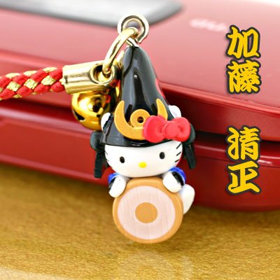 (ハローキティ)戦国武将キティ根付(加藤清正)