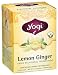 Yogi Tea Lemon Ginger, Tea Bags, 16-Count Boxes (Pack of 6)