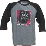 Dragonfly Crossed Guitars 3/4 Raglan Shirt, Black Medium