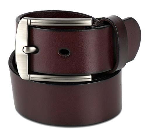 Scott Allan Men's Full Grain 100% Leather Belt
