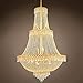 Joshua Marshal 701096-014 - Empire Design 17 Light 30" Gold Chandelier with Clear Asfour Crystals